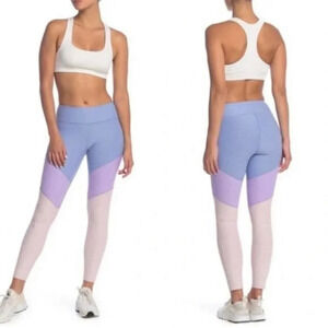 NWOT Outdoor Voices 7/8 Spring Lilac color block leggings size XS